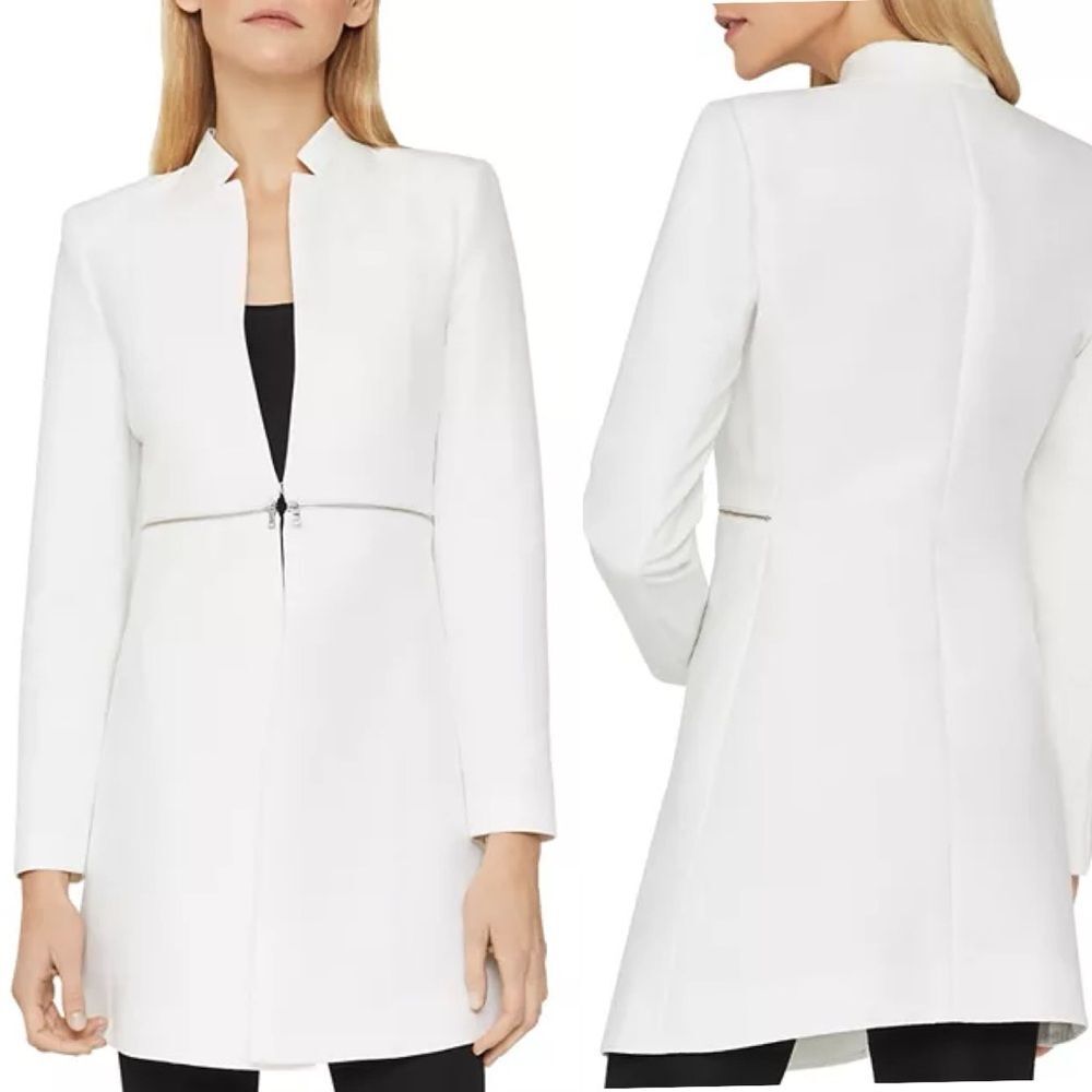 BCBGMaxAzria Elegant White Suit Jacket
